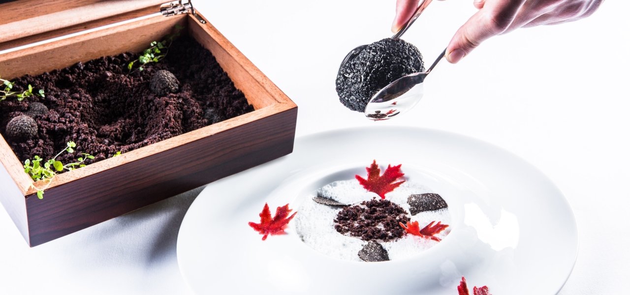 Dessert Pastry Chef Arthur Fèvre at Le Pressoir d'Argent Gordon Ramsay